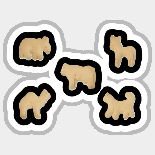 Animal crackers Sticker